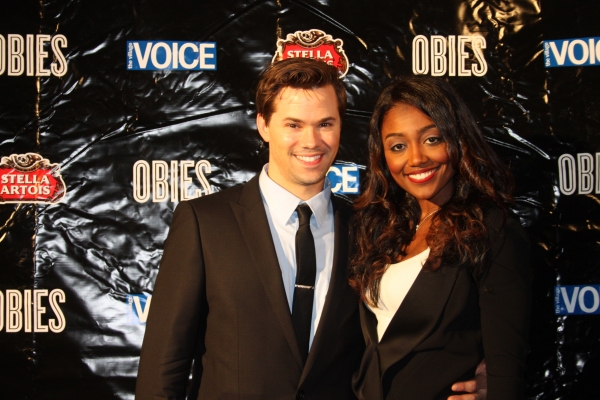 Andrew Rannells and Patina Miller Photo