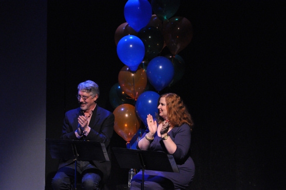 Michael Rupert and Julie James hosts of tonight's show Photo