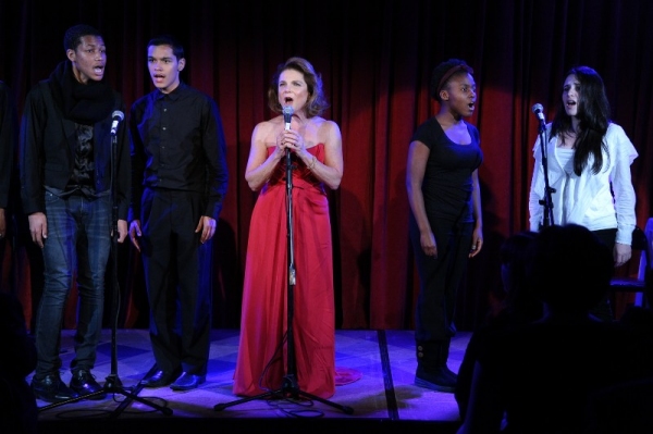 Tovah Feldshuh, students from the Frank Sinatra School of the Arts photo by Rob Rich  Photo
