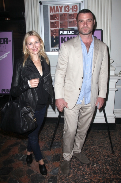 Naomi Watts & Liev Schreiber attending the Opening Night Public LAB Production of 'Kn Photo