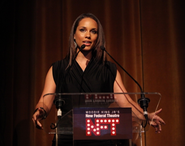 Alicia Keys attending the Woodie King Jr's NFT New Federal Theatre 40th Reunion Gala  Photo