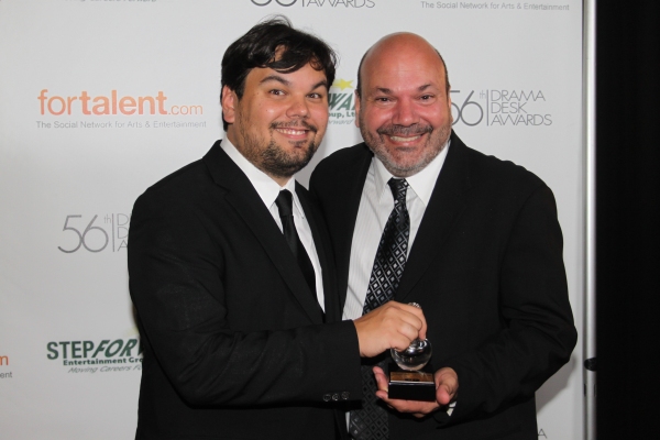 Robert Lopez and Casey Nicholaw at 