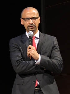 Junot Diaz, author of "The Brief Wondrous Life of Oscar Wao," accepts The American Pl Photo