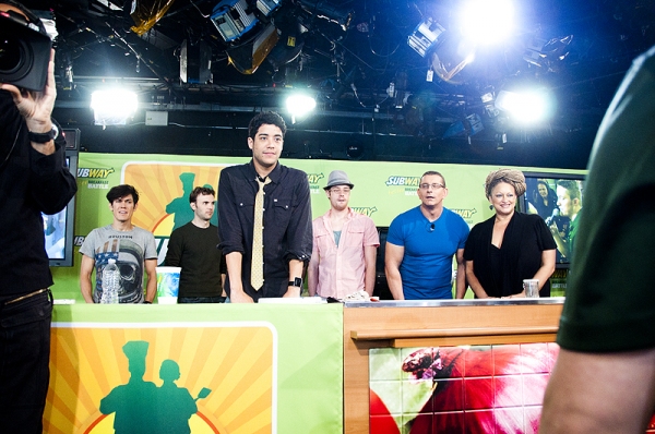Photo Coverage: Celebrity Chef Robert Irvine Challenges ROCK OF AGES in Subway's Contest Image