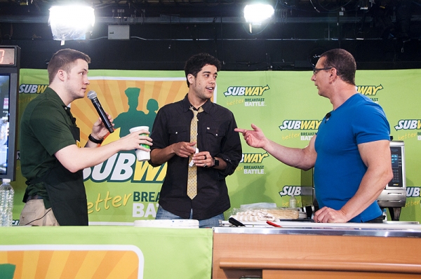 Photo Coverage: Celebrity Chef Robert Irvine Challenges ROCK OF AGES in Subway's Contest Image