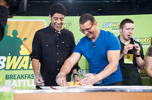 Photo Coverage: Celebrity Chef Robert Irvine Challenges ROCK OF AGES in Subway's Contest Image