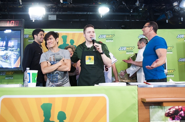 Photo Coverage: Celebrity Chef Robert Irvine Challenges ROCK OF AGES in Subway's Contest Image