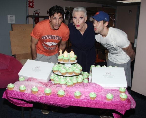 Will Swenson, Tony Sheldon & Nick Adams attending the Cupcake Toast celebrating 'Pris Photo