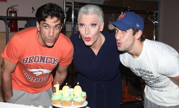 Will Swenson, Tony Sheldon & Nick Adams attending the Cupcake Toast celebrating 'Pris Photo