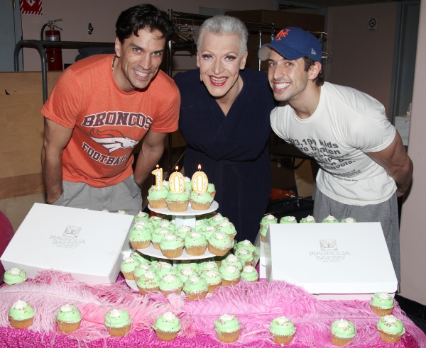 Will Swenson, Tony Sheldon & Nick Adams attending the Cupcake Toast celebrating 'Pris Photo