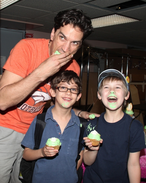 Will Swenson with Ashton Woerz & Luke Mannikus attending the Cupcake Toast celebratin Photo