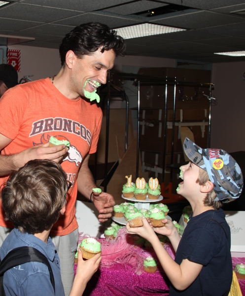 Will Swenson with Ashton Woerz & Luke Mannikus attending the Cupcake Toast celebratin Photo