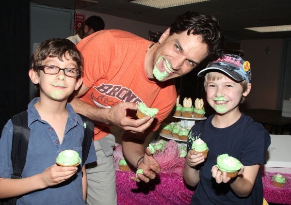 Will Swenson with Ashton Woerz & Luke Mannikus attending the Cupcake Toast celebratin Photo