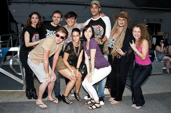 The cast of Rock of Ages Photo
