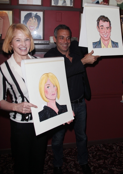Ellen Barkin & Joe Mantello attends Sardi's unveils Caricatures of 'The Normal Heart' Photo