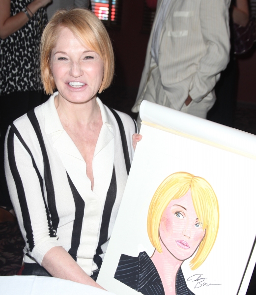 Ellen Barkin  attends Sardi's unveils Caricatures of 'The Normal Heart' Tony Award No Photo