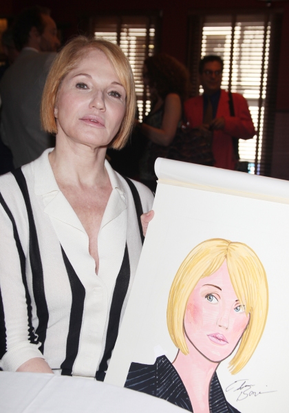 Ellen Barkin  attends Sardi's unveils Caricatures of 'The Normal Heart' Tony Award No Photo