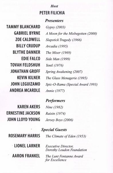 Photo Coverage: 2011 Theatre World Awards Presentation - Part One Image