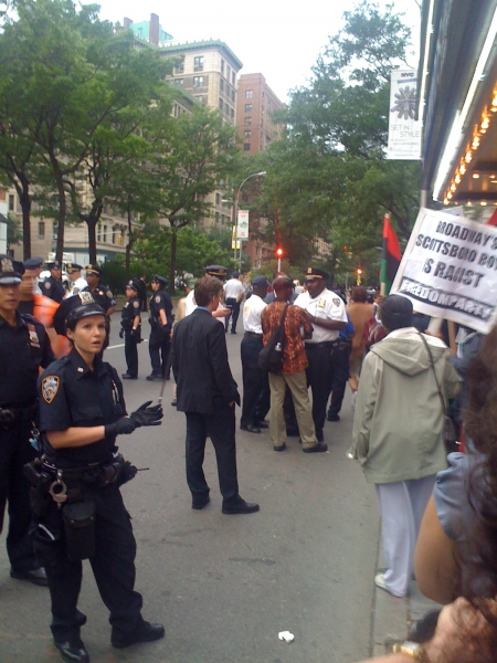 Photo Coverage: SCOTTSBORO BOYS Protesters Crash the Tonys Image
