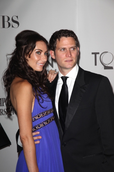 Laura Benanti and Steven Pasquale attending the 2011 Tony Awards at the Beacon Theatr Photo
