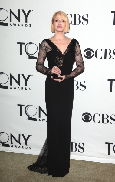 Ellen Barkin in the Press Room at The 65th Annual Tony Awards in New York City.  Photo