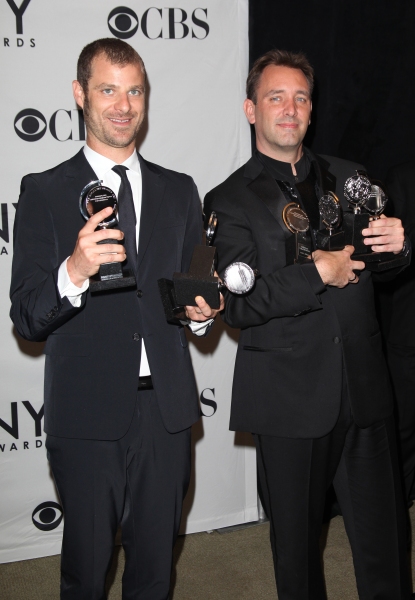 Matt Stone & Trey Parker in the Press Room at The 65th Annual Tony Awards in New York Photo