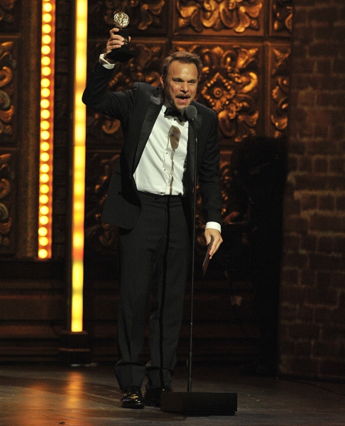 Norbert Leo Butz accepts his award at the 2011 Tony Awards held at the Beacon Theatre Photo