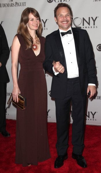 Norbert Leo Butz and Michelle Federer attending The 65th Annual Tony Awards in New Yo Photo