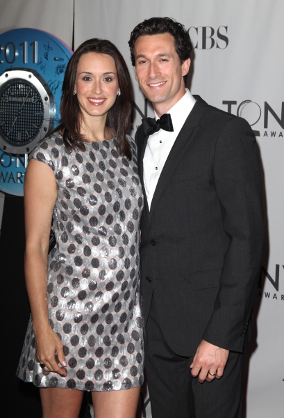 Aaron Lazar & wife attending The 65th Annual Tony Awards in New York City.  Photo
