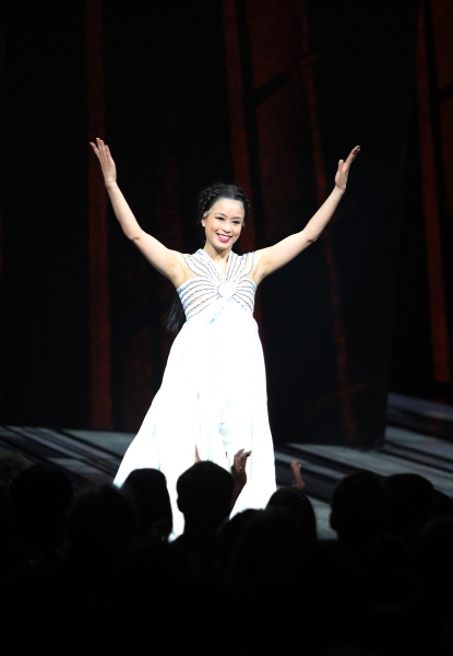 T.V. Carpio during the ''Spider-Man Turn off the Dark'' Opening Night Curtain Call in Photo