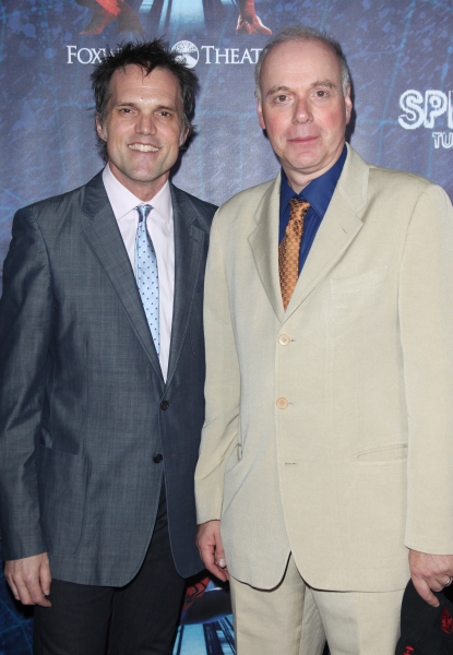 Jeb Brown & Ken Marks attending the ''Spider-Man Turn off the Dark'' Opening Night Af Photo