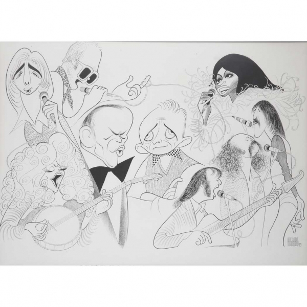Photo Coverage: Al Hirschfeld Drawings Up for Auction & More for 108th Late Birthday Image