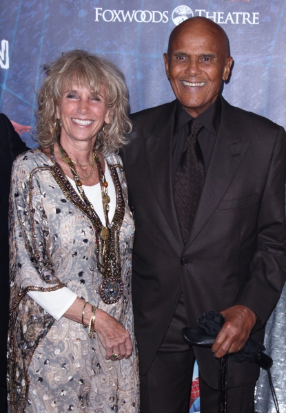 Pamela Belafonte & Harry Belafonte  attending the Opening Night Performance of 'Spide Photo