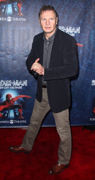 Liam Neeson attending the Opening Night Performance of 'Spider-Man Turn Off The Dark' Photo