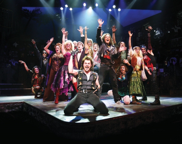 The cast of ROCK of AGES Photo