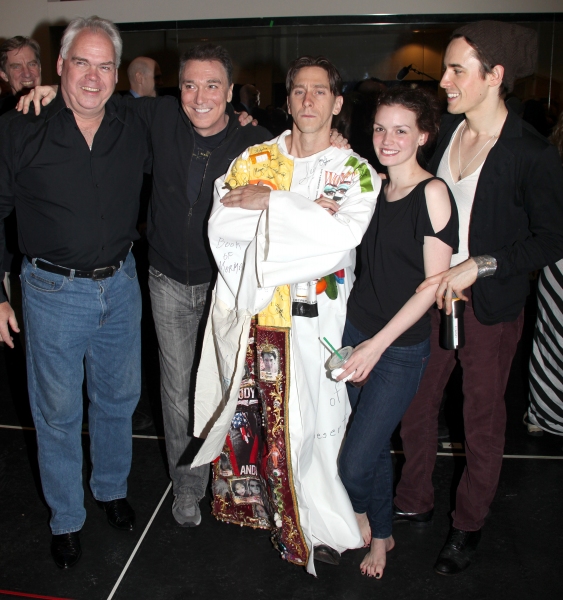 Michael Mulheren, Patrick Page, Joshua Kobak, Jennifer Damiano & Reeve Carney during  Photo