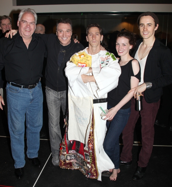 Michael Mulheren, Patrick Page, Joshua Kobak, Jennifer Damiano & Reeve Carney during  Photo