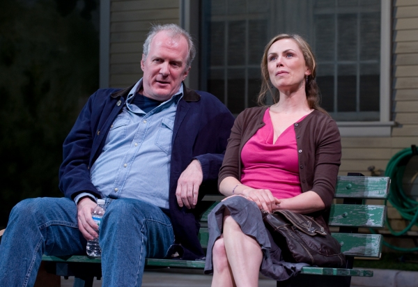 Ensemble member Tracy Letts with Brenda Barrie Photo