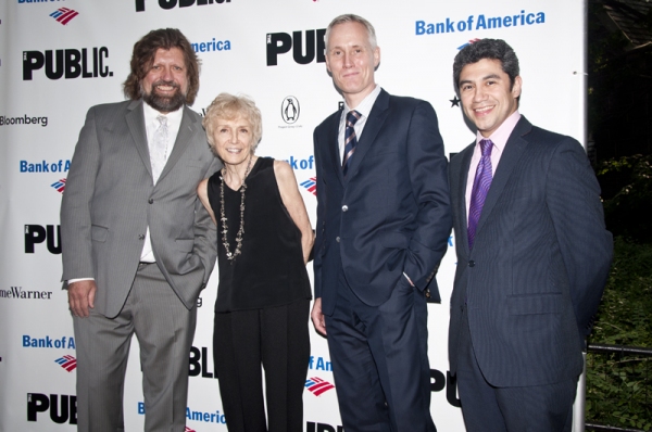 Oskar Eustis, Olaf J. Olafsson, Gail Merrifield and Luis Castro Photo