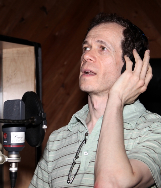 Adam Godley during the Ghostlight Records Original Cast Recording of The Roundabout T Photo