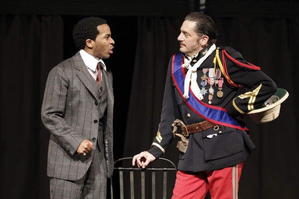Andre Holland and Reg Rogers in All's Well That Ends Well, directed by Daniel Sulliva Photo