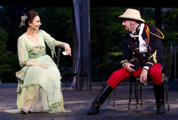 Annie Parisse and Reg Rogers in All's Well That Ends Well, directed by Daniel Sulliva Photo