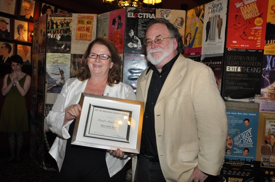 Carolyn Rossi Copeland and Mark St. Germain accepting the award for Best New Play- Fr Photo