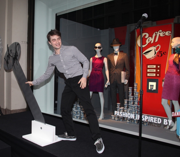 Photo Sneak Peek: Daniel Radcliffe et al. Unveil HOW TO SUCCEED-Themed Window Display at Lord & Taylor Image
