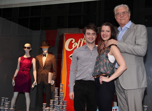 Daniel Radcliffe, Rose Hemingway, John Laroquette with Rich Weiner (Reginal Vice Pres Photo