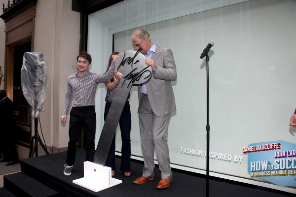Photo Coverage: Daniel Radcliffe, John Larroquette & Rose Hemingway Unveil HOW TO SUCCEED Window Display at Lord & Taylor - Complete Coverage! Image