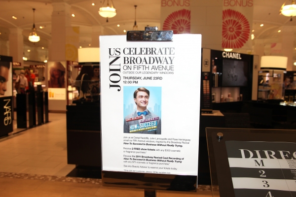 Photo Coverage: Daniel Radcliffe, John Larroquette & Rose Hemingway Unveil HOW TO SUCCEED Window Display at Lord & Taylor - Complete Coverage! Image