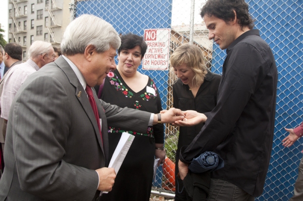 Marty Markowitz, Juliet Rylance & Christian Camargo Photo