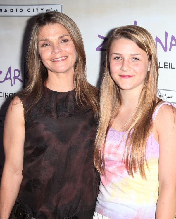 Kathryn Erbe and daughter Maeve Kinney attending the Opening Night ...