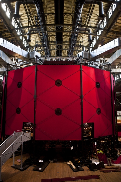 Photo Coverage: Replica of Royal Shakespeare Company's Scarlet & Gray Stage Revealed! 